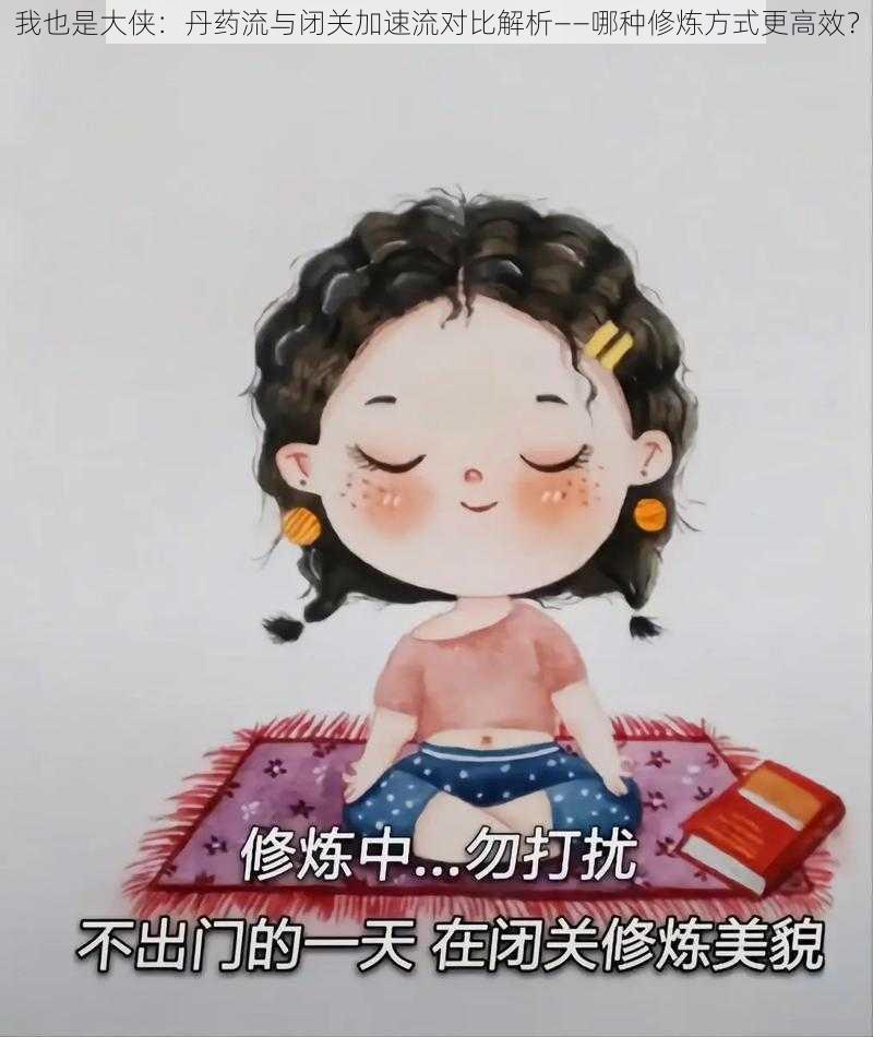 我也是大侠:丹药流与闭关加速流对比解析——哪种修炼方式更高效?