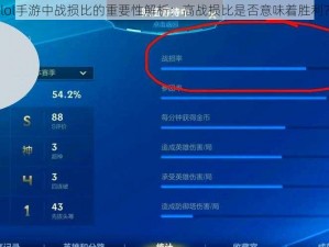 lol手游中战损比的重要性解析：高战损比是否意味着胜利？