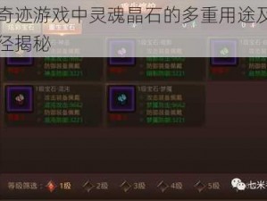 全民奇迹游戏中灵魂晶石的多重用途及其获取途径揭秘