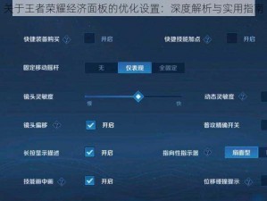 关于王者荣耀经济面板的优化设置：深度解析与实用指南