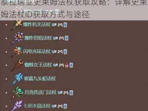 泰拉瑞亚史莱姆法杖获取攻略：详解史莱姆法杖ID获取方式与途径