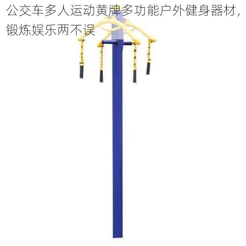 公交车多人运动黄牌多功能户外健身器材,锻炼娱乐两不误