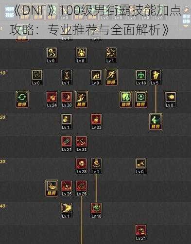 《DNF》100级男街霸技能加点攻略:专业推荐与全面解析》