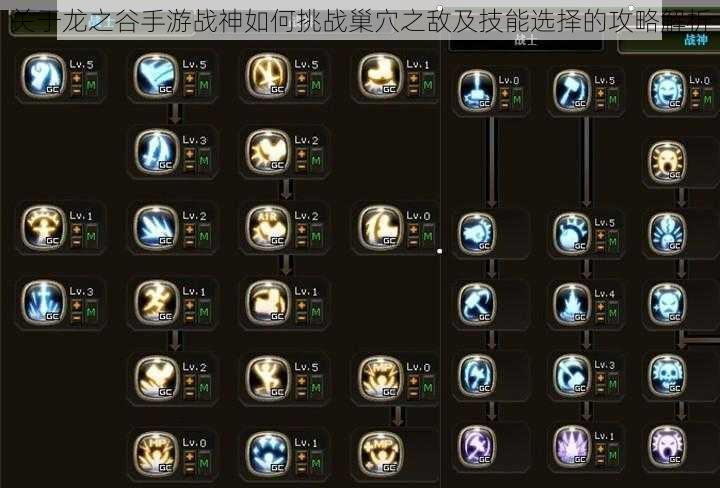 关于龙之谷手游战神如何挑战巢穴之敌及技能选择的攻略解析