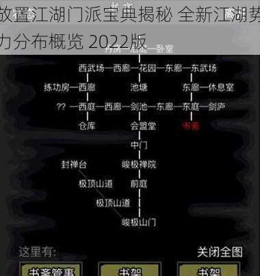 放置江湖门派宝典揭秘 全新江湖势力分布概览 2022版