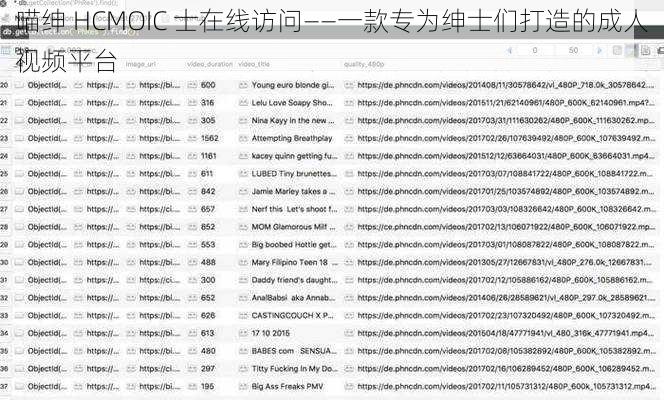 喵绅 HCMOIC 士在线访问——一款专为绅士们打造的成人视频平台