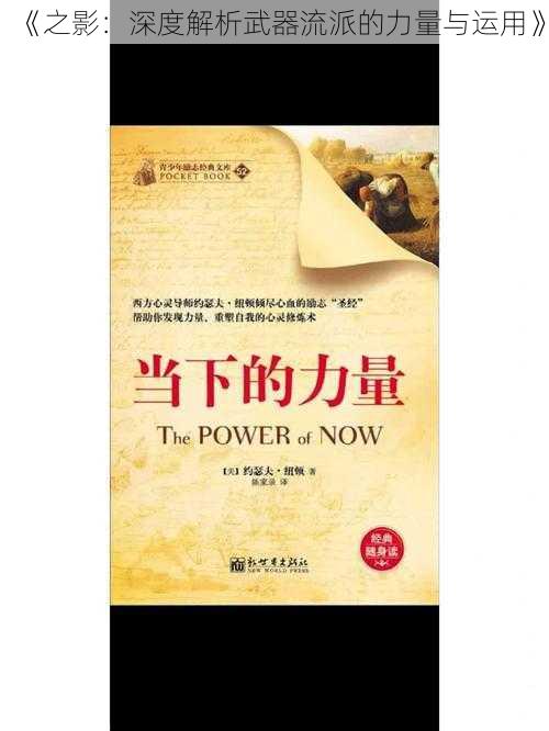 《之影:深度解析武器流派的力量与运用》
