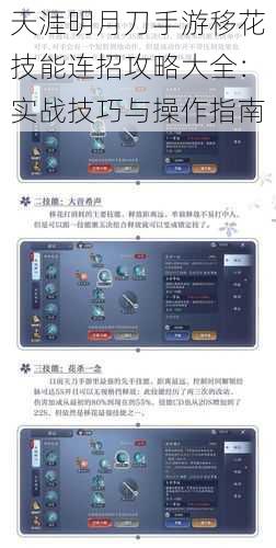 天涯明月刀手游移花技能连招攻略大全:实战技巧与操作指南