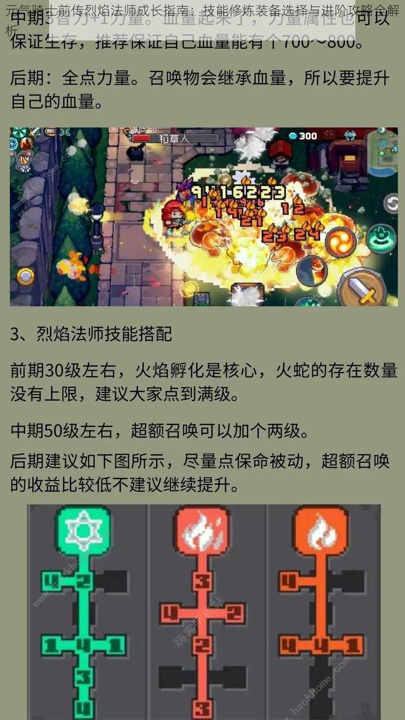 元气骑士前传烈焰法师成长指南:技能修炼装备选择与进阶攻略全解析