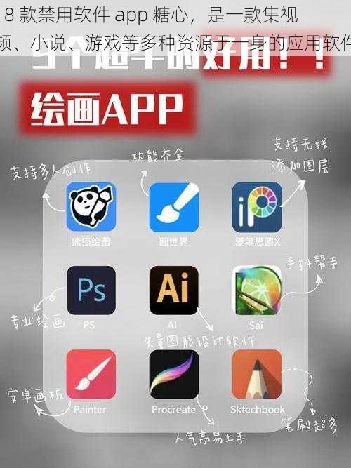 18 款禁用软件 app 糖心,是一款集视频、小说、游戏等多种资源于一身的应用软件