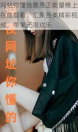 网站你懂我意思正能量晚上在线观看,汇聚各类精彩视频,带来无限欢乐
