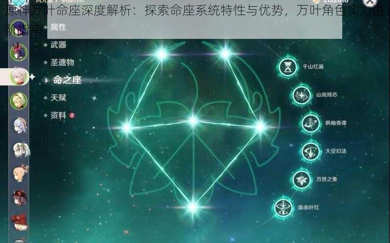 原神万叶命座深度解析:探索命座系统特性与优势,万叶角色实力进阶指南
