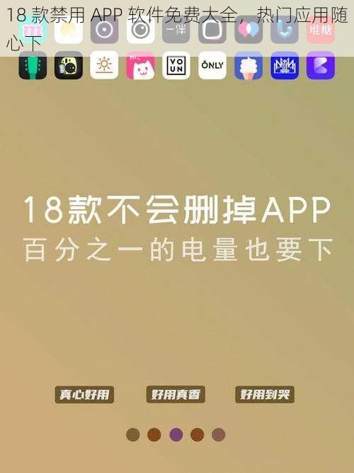 18 款禁用 APP 软件免费大全,热门应用随心下