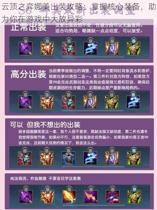 云顶之弈娜美出装攻略:掌握核心装备,助力你在游戏中大放异彩