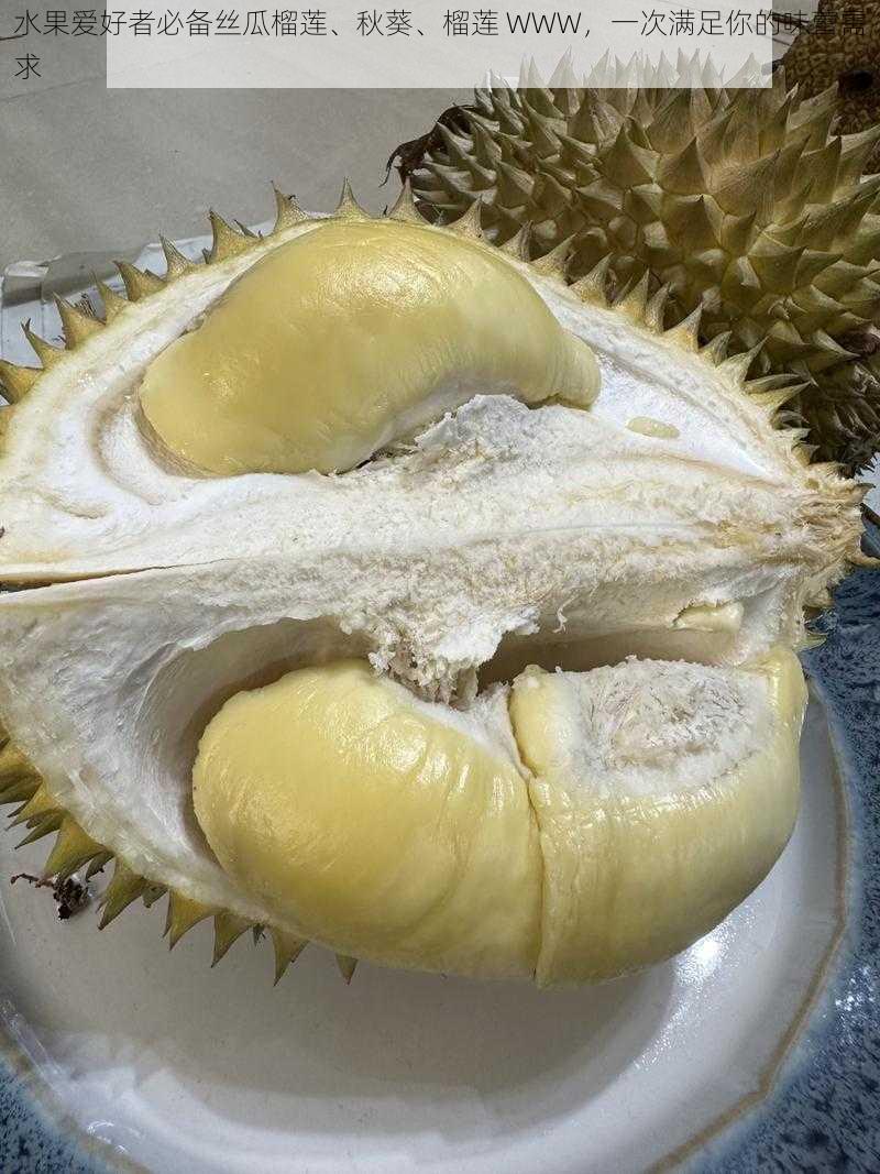 水果爱好者必备丝瓜榴莲、秋葵、榴莲 WWW,一次满足你的味蕾需求