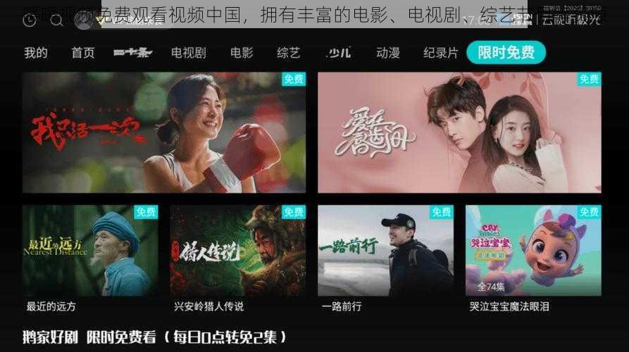 暖暖视频免费观看视频中国,拥有丰富的电影、电视剧、综艺节目等资源