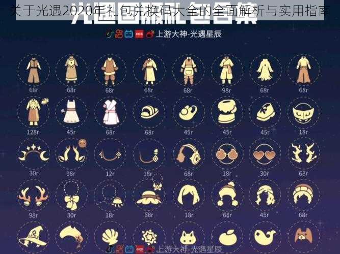 关于光遇2020年礼包兑换码大全的全面解析与实用指南
