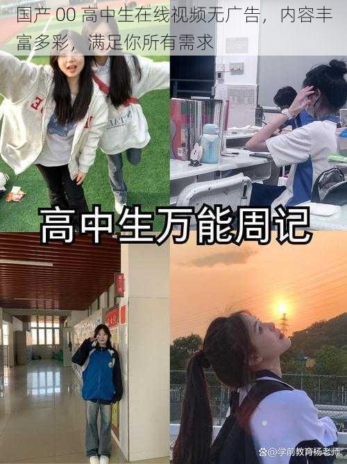 国产 00 高中生在线视频无广告,内容丰富多彩,满足你所有需求