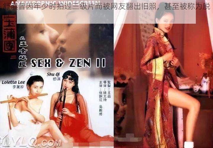 舒淇曾因年少时拍过三级片而被网友翻出旧照,甚至被称为脱星