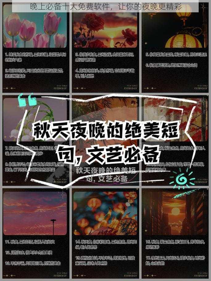 晚上必备十大免费软件,让你的夜晚更精彩