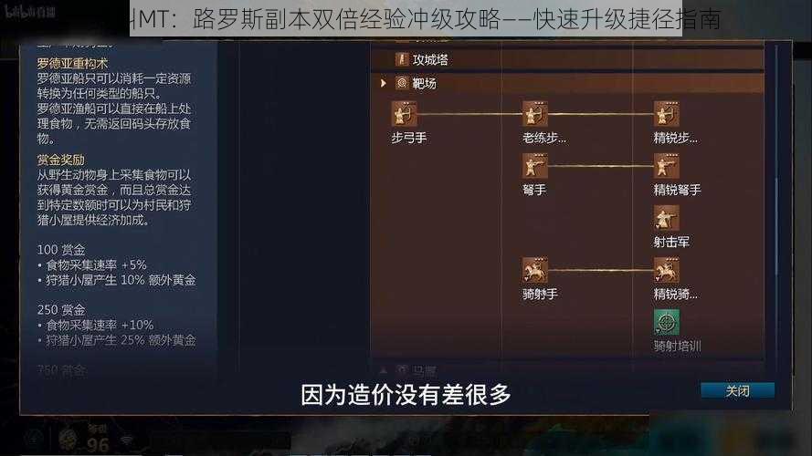 我叫MT:路罗斯副本双倍经验冲级攻略——快速升级捷径指南