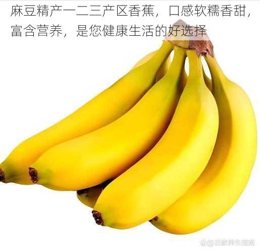 麻豆精产一二三产区香蕉,口感软糯香甜,富含营养,是您健康生活的好选择