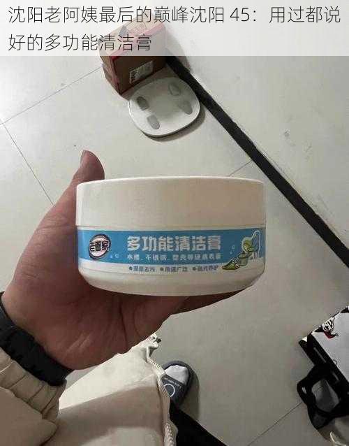 沈阳老阿姨最后的巅峰沈阳 45:用过都说好的多功能清洁膏