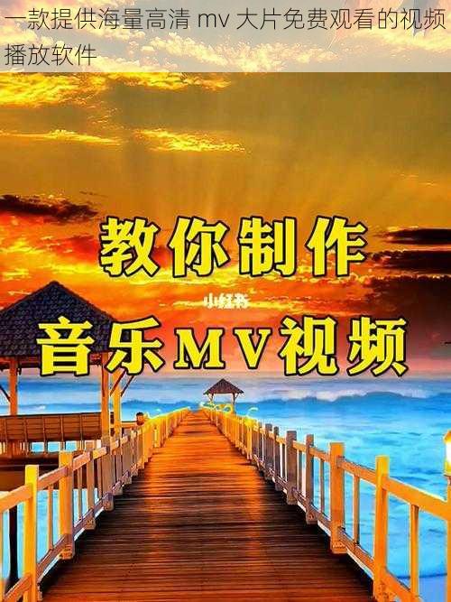 一款提供海量高清 mv 大片免费观看的视频播放软件