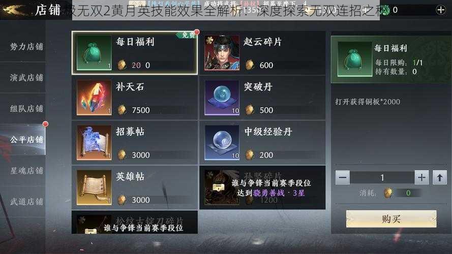 极无双2黄月英技能效果全解析:深度探索无双连招之秘