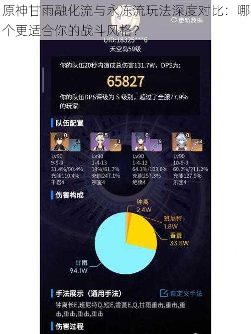 原神甘雨融化流与永冻流玩法深度对比:哪个更适合你的战斗风格?