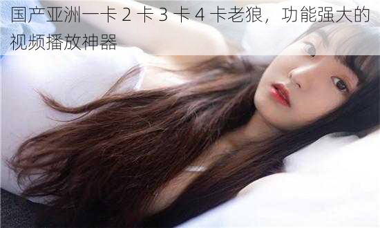 国产亚洲一卡 2 卡 3 卡 4 卡老狼,功能强大的视频播放神器