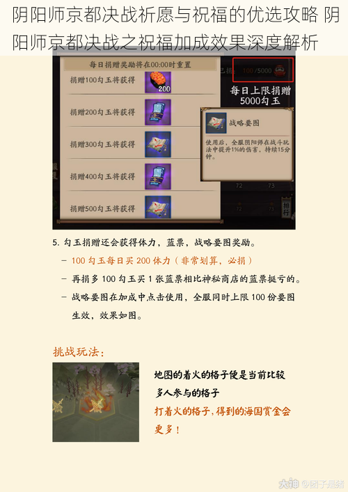阴阳师京都决战祈愿与祝福的优选攻略 阴阳师京都决战之祝福加成效果深度解析