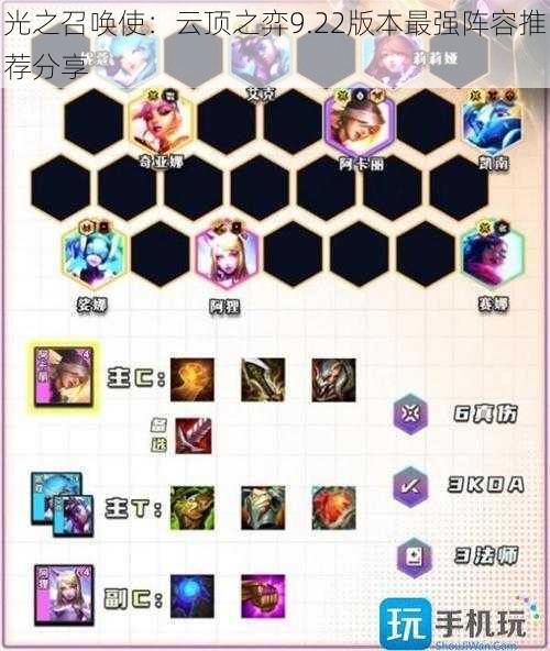 光之召唤使:云顶之弈9.22版本最强阵容推荐分享