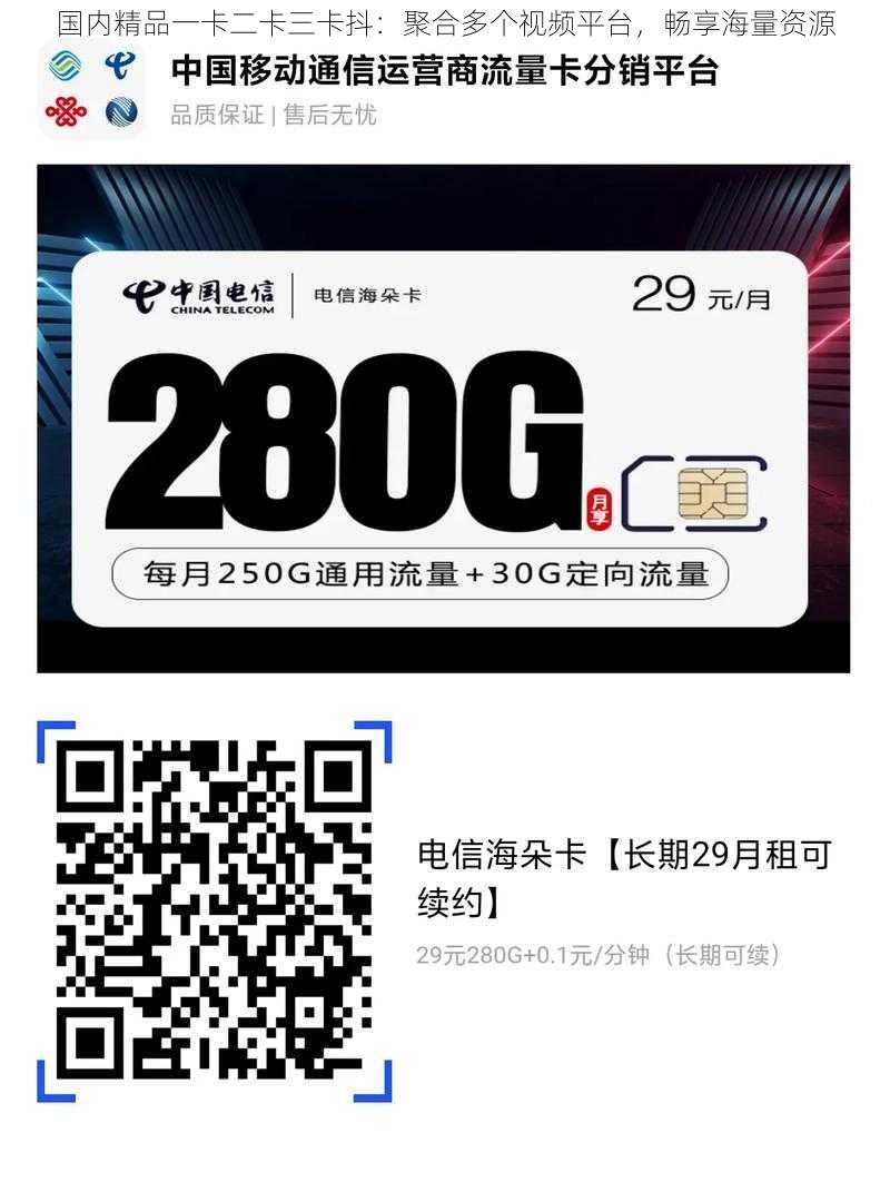 国内精品一卡二卡三卡抖:聚合多个视频平台,畅享海量资源