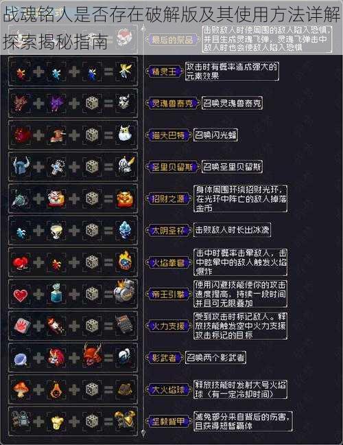 战魂铭人是否存在破解版及其使用方法详解探索揭秘指南
