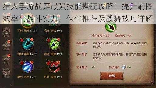 猎人手游战舞最强技能搭配攻略:提升刷图效率与战斗实力,伙伴推荐及战舞技巧详解