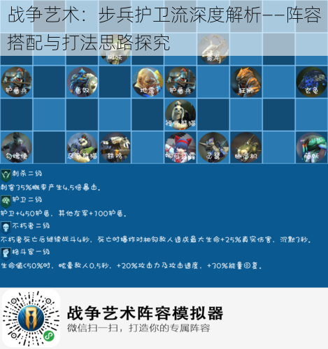 战争艺术:步兵护卫流深度解析——阵容搭配与打法思路探究