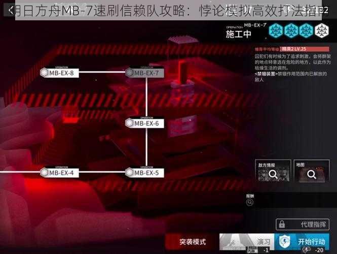 明日方舟MB-7速刷信赖队攻略:悖论模拟高效打法指南