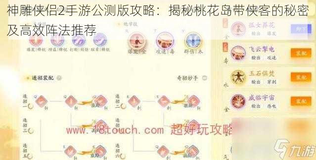 神雕侠侣2手游公测版攻略:揭秘桃花岛带侠客的秘密及高效阵法推荐
