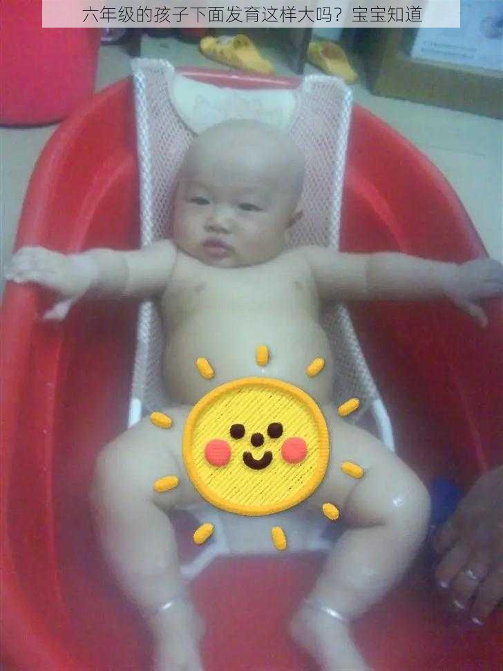 六年级的孩子下面发育这样大吗?宝宝知道