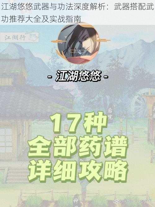 江湖悠悠武器与功法深度解析:武器搭配武功推荐大全及实战指南