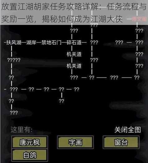放置江湖胡家任务攻略详解:任务流程与奖励一览,揭秘如何成为江湖大侠