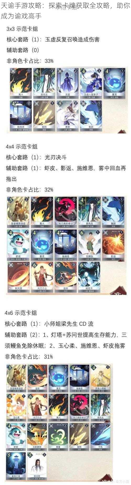 天谕手游攻略:探索卡牌获取全攻略,助你成为谕戏高手