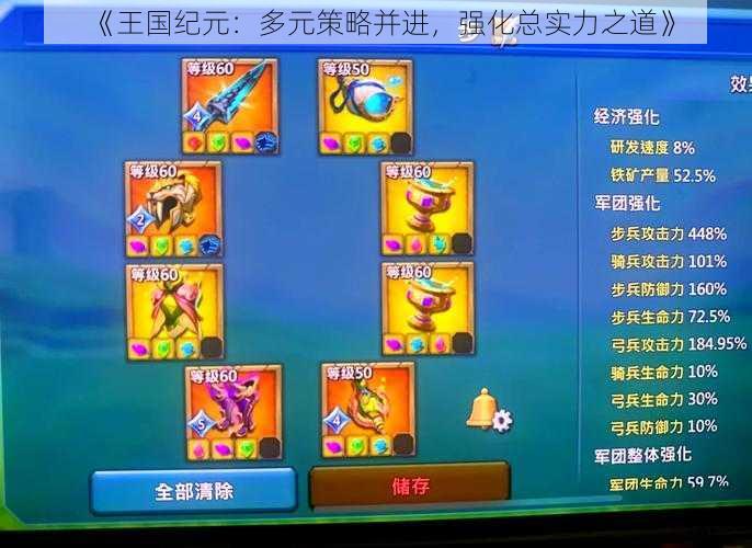 《王国纪元:多元策略并进,强化总实力之道》