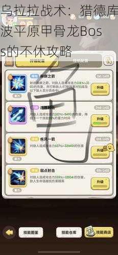乌拉拉战术:猎德库波平原甲骨龙Boss的不休攻略