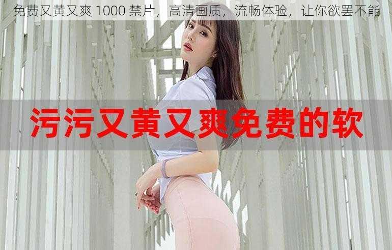 免费又黄又爽 1000 禁片,高清画质,流畅体验,让你欲罢不能