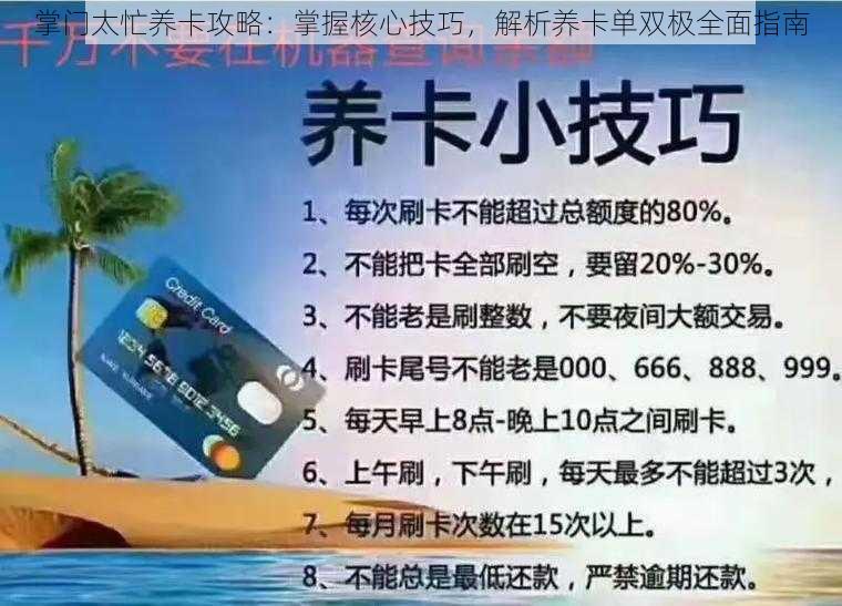 掌门太忙养卡攻略:掌握核心技巧,解析养卡单双极全面指南