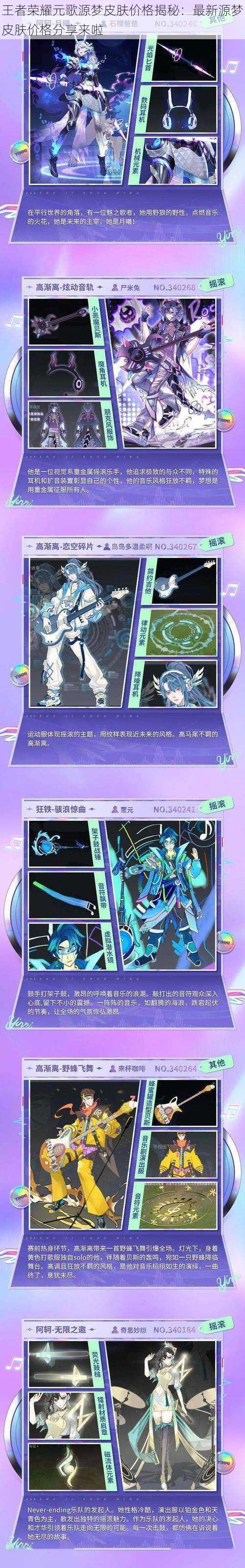 王者荣耀元歌源梦皮肤价格揭秘:最新源梦皮肤价格分享来啦
