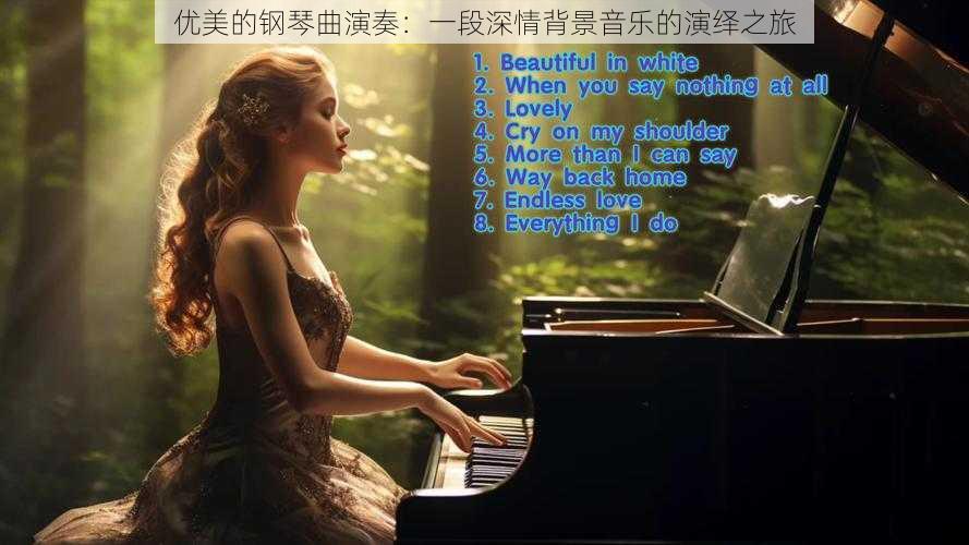 优美的钢琴曲演奏:一段深情背景音乐的演绎之旅