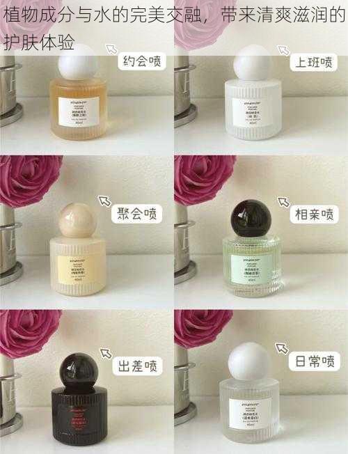 植物成分与水的完美交融,带来清爽滋润的护肤体验